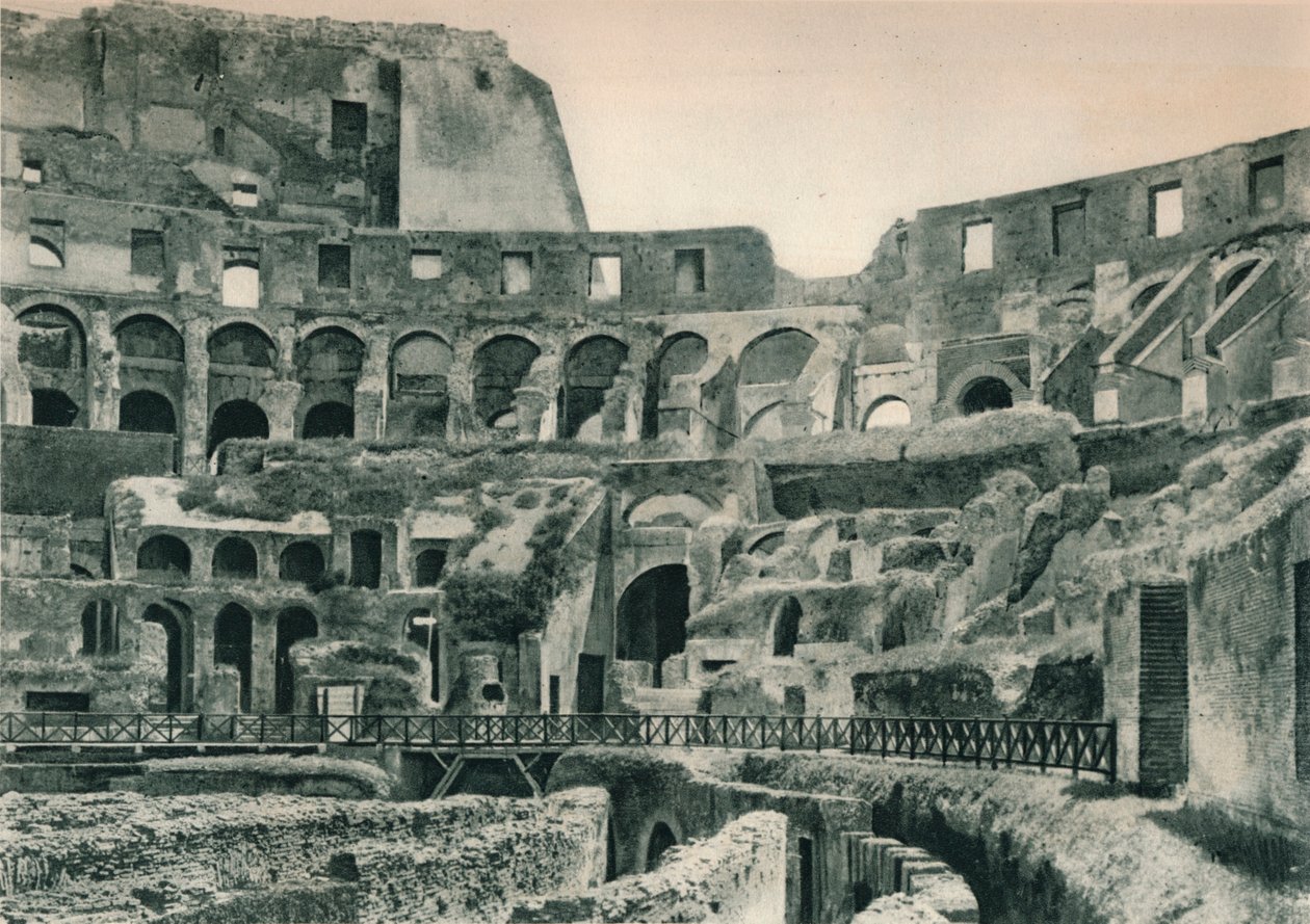 Interieur van het Colosseum, Rome, Italië, 1927 door Eugen Poppel