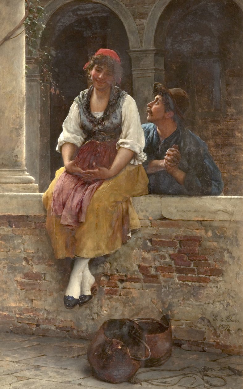 Het aanbod, 1887 door Eugen von Blaas