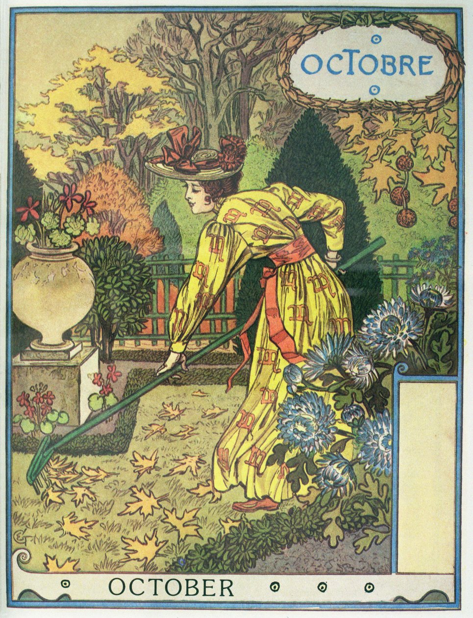 Oktober door Eugene Grasset