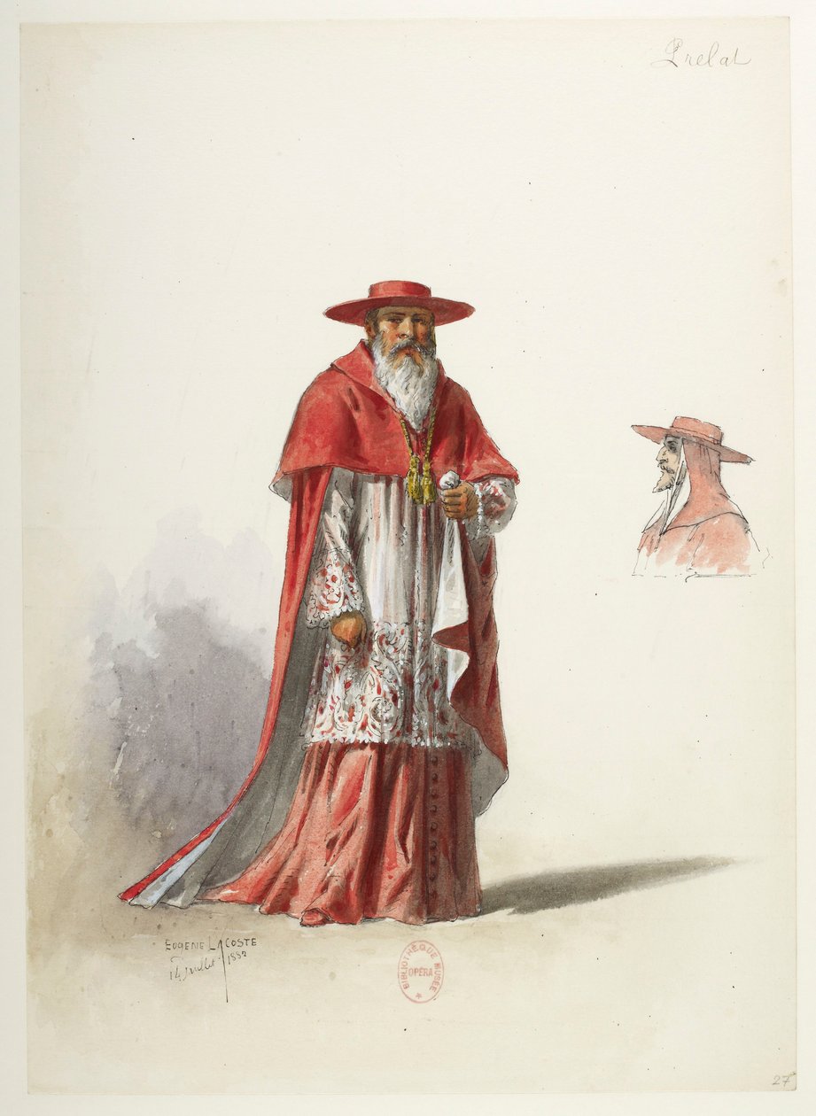 Saint-Saëns - Henry VIII - Kostuumontwerpen - Lacoste - 27 door Eugene Lacoste