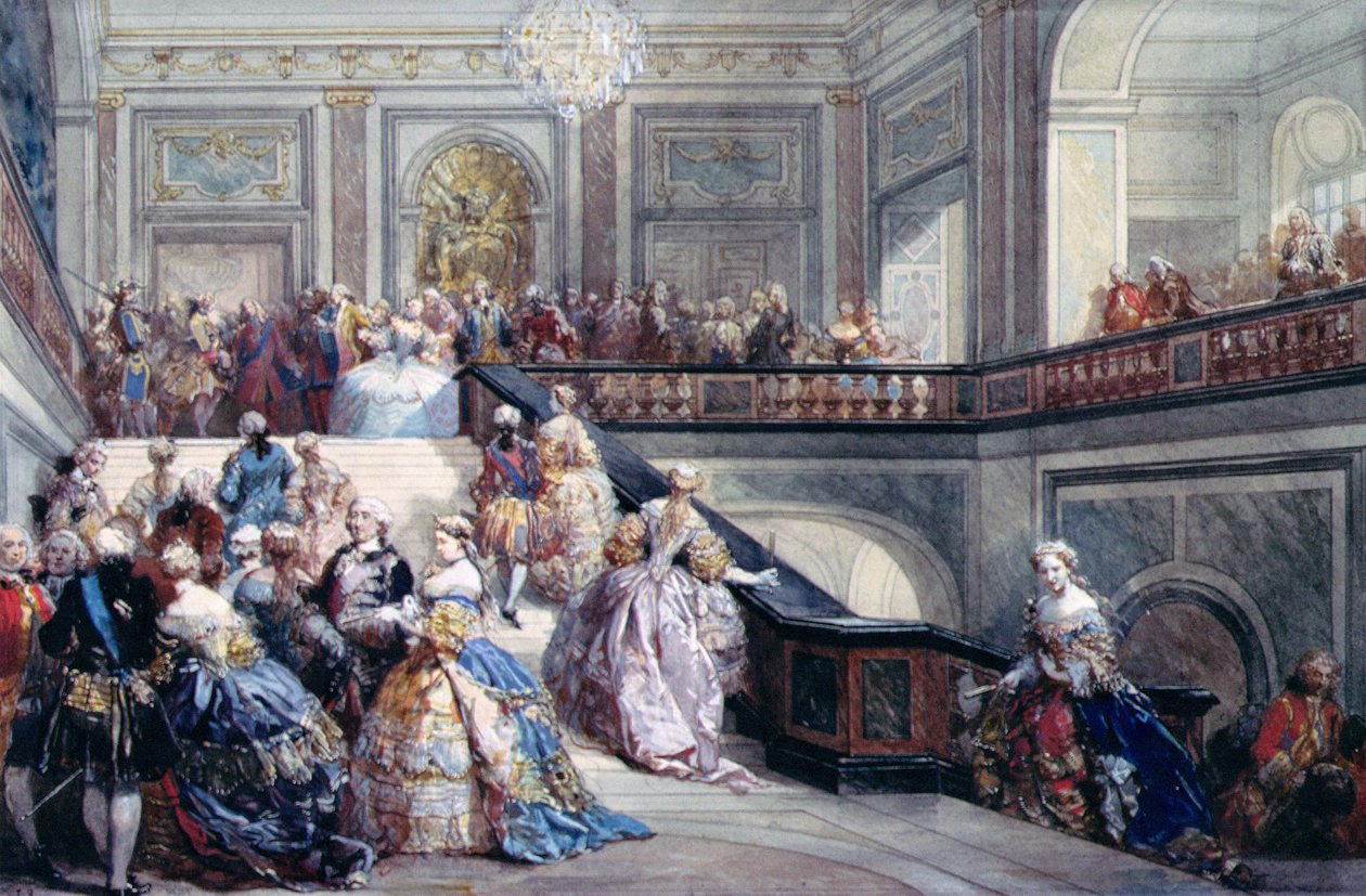 Feest op het Kasteel van Versailles ter gelegenheid van het Huwelijk van de Dauphin in 1745 door Eugene Louis Lami