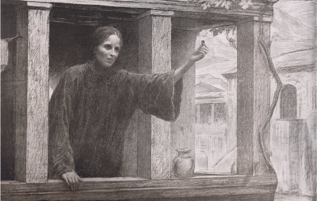 Het verloren zilverstuk, Bibbys Jaarboek, 1916-1917 door Eugene after Burnand