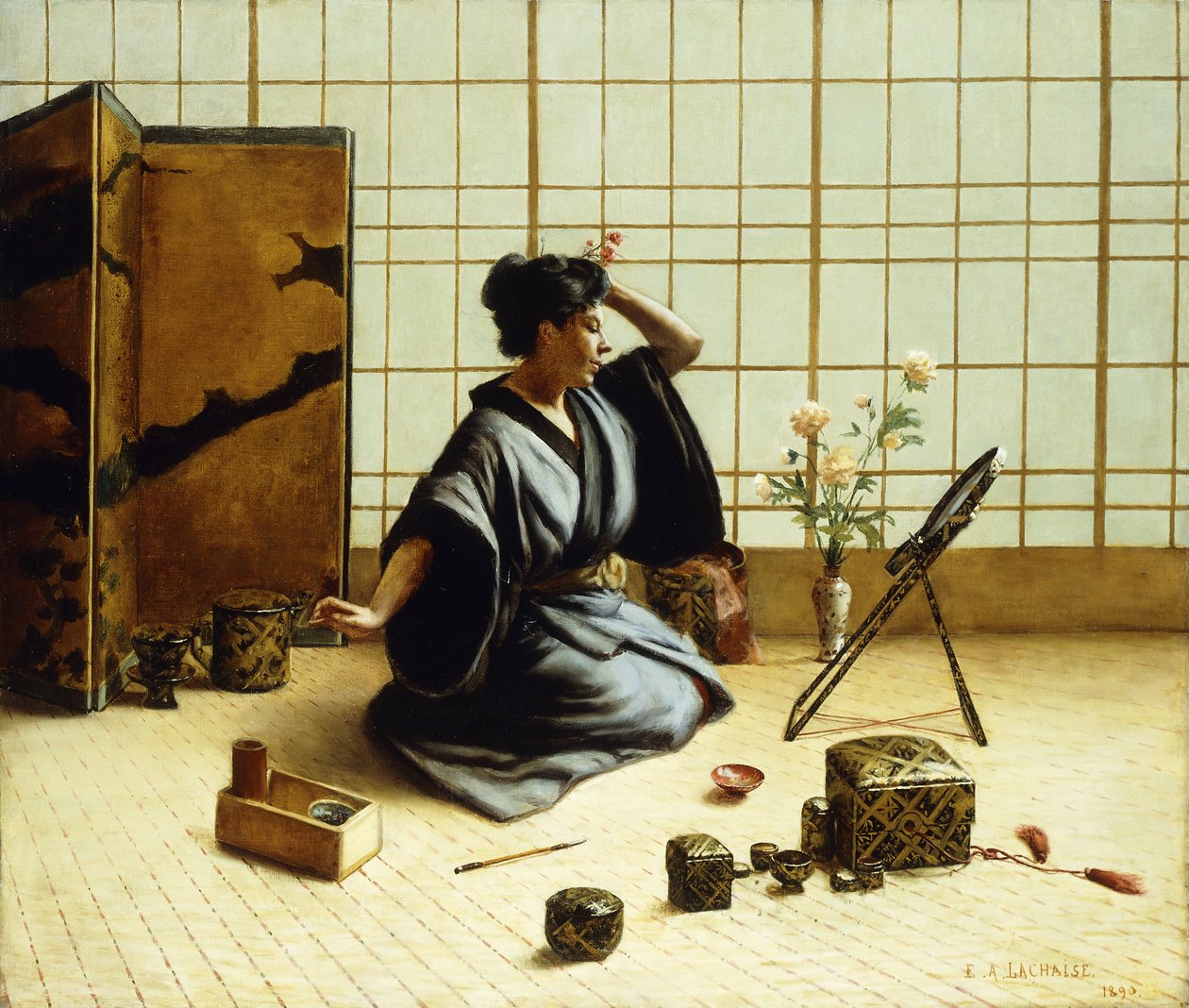 Het geisha-meisje, 1890 door Eugene Armand Lachaise