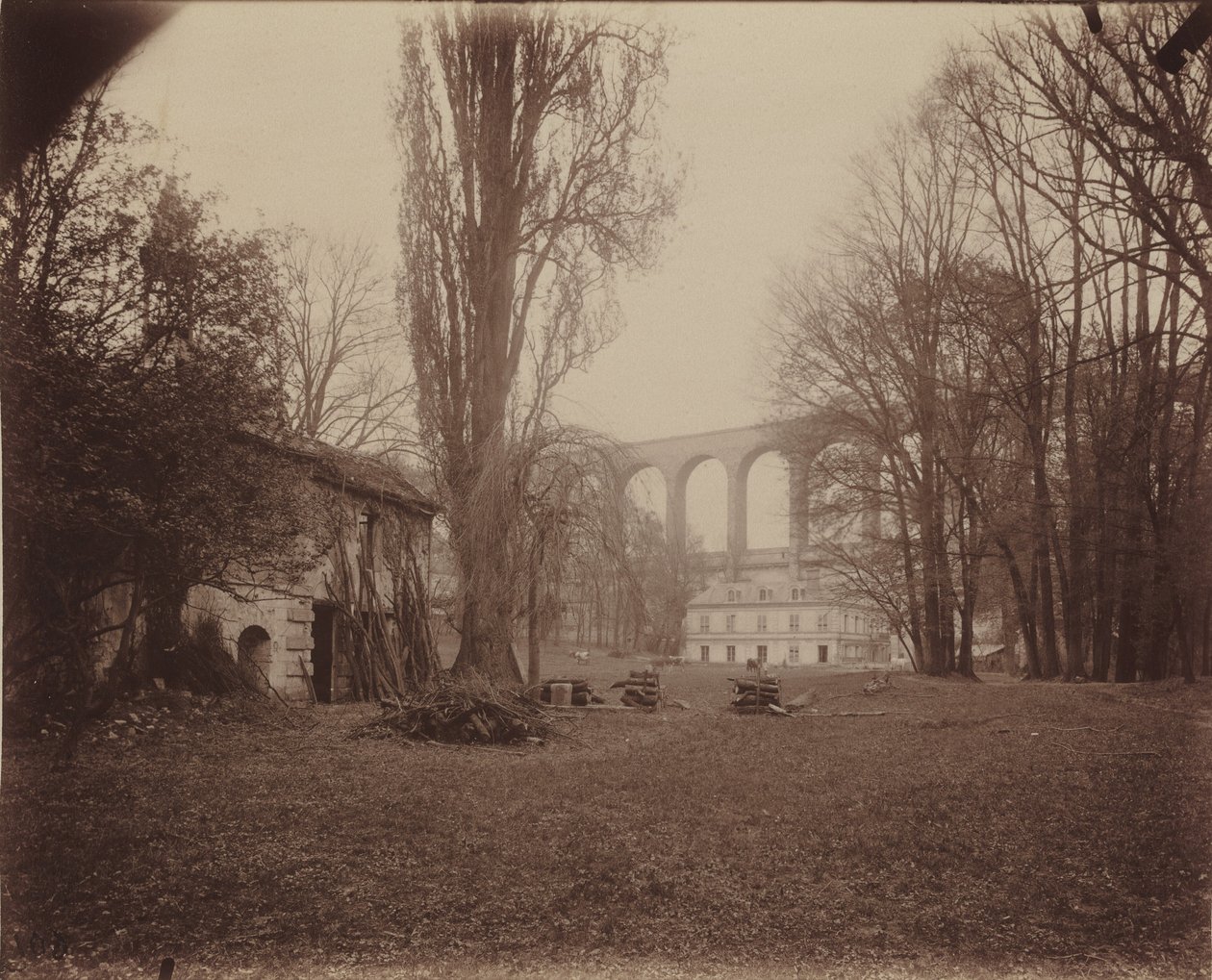 Arcueil-Cachan, park van Madame de Provigny door Eugène Atget