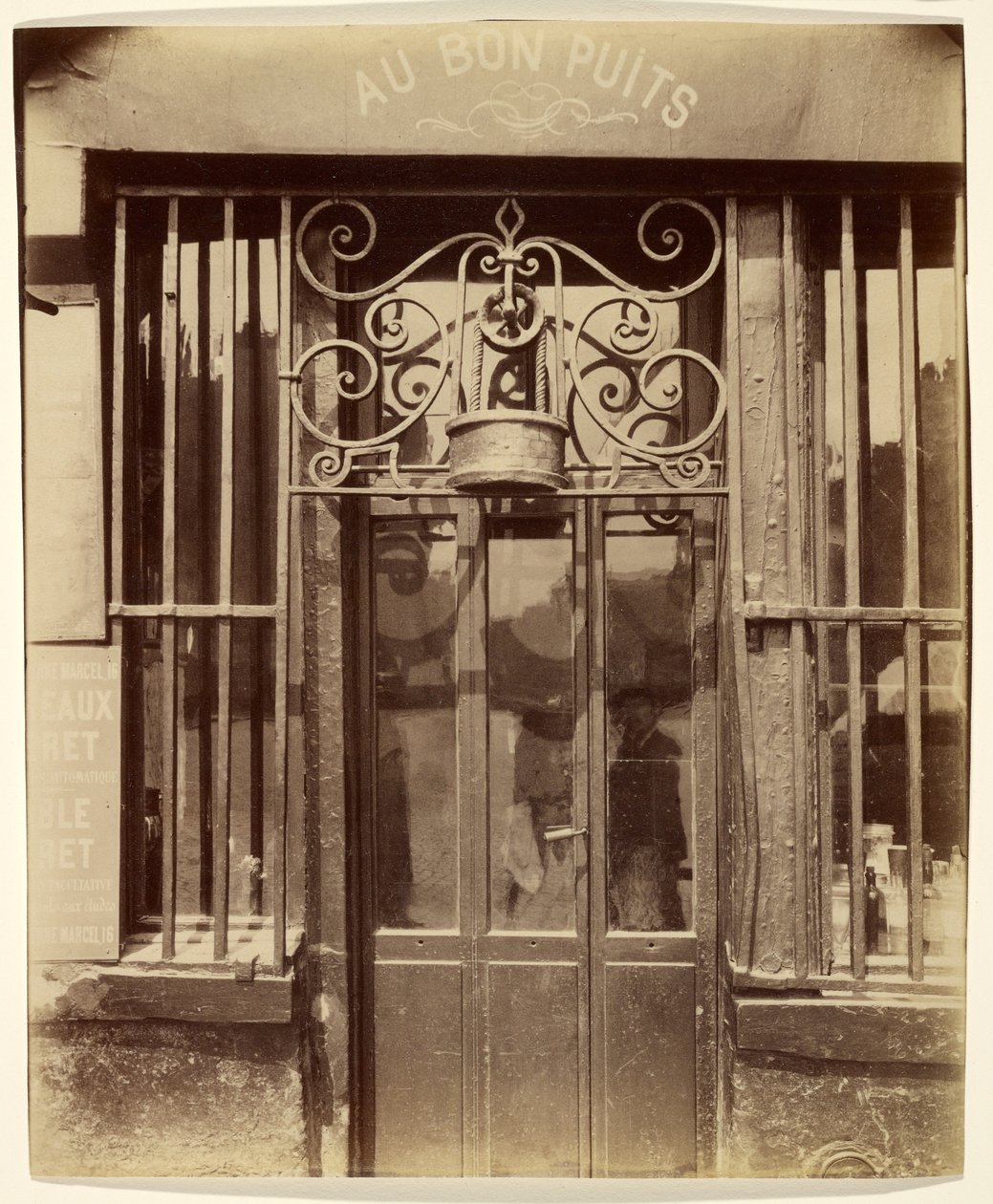 Bij de goede put, rue Michel Le Conte 36 (3e arrondissement) door Eugène Atget