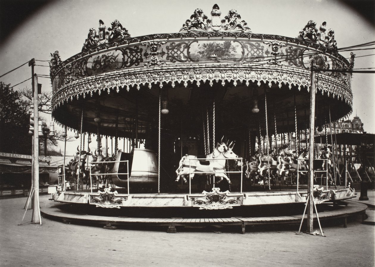 Carrousel door Eugène Atget