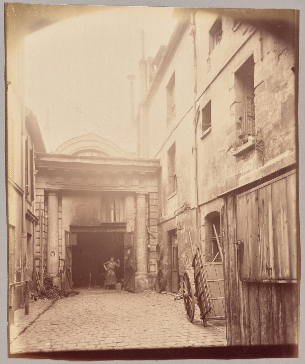 Kapel, rue Saint-Jacques door Eugène Atget