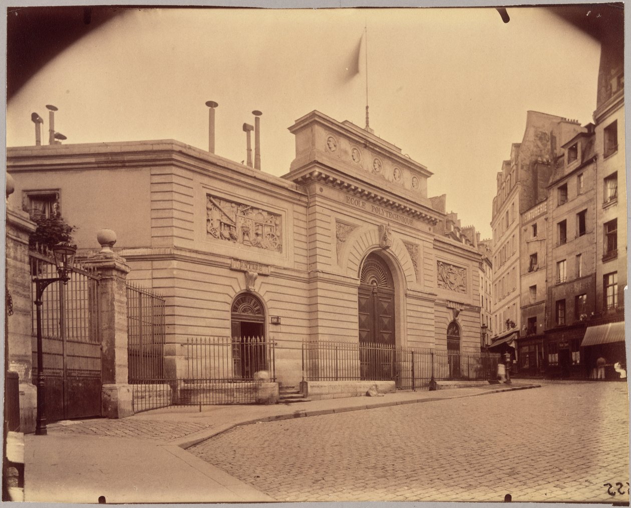École polytechnique, Descartesstraat door Eugène Atget