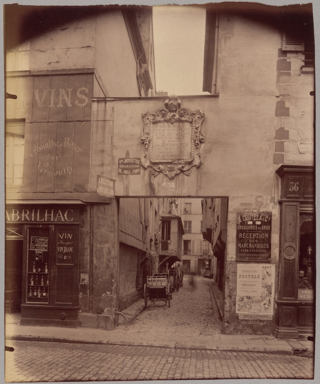 Impasse Barbette door Eugène Atget