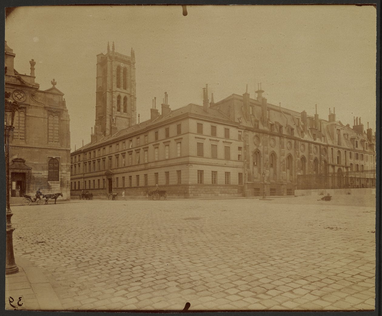 Lycée Henri IV, Rue Clovis 23 door Eugène Atget
