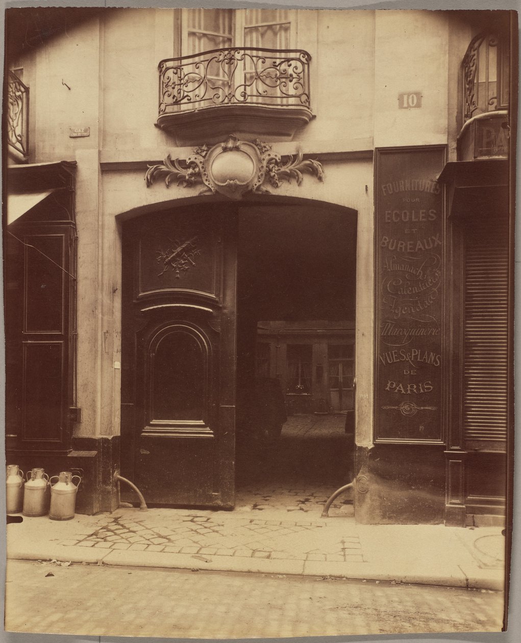 Huis, 10 rue du Petit-Pont, gesloopt door Eugène Atget