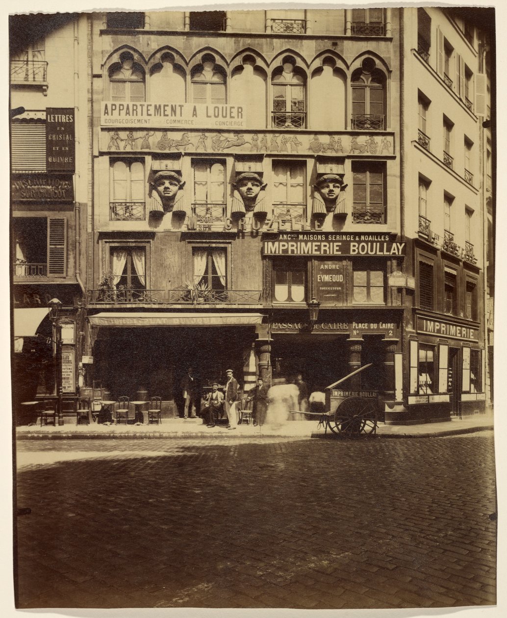 Huis, Place du Caire 2 (gebouw, Place du Caire) door Eugène Atget