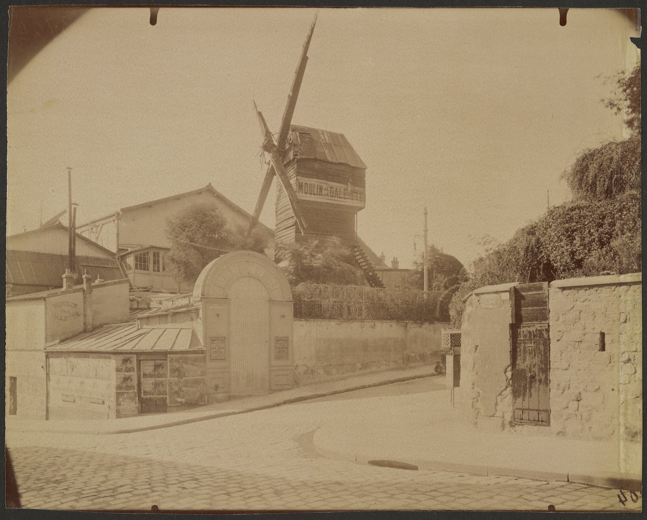 Moulin de la Galette door Eugène Atget
