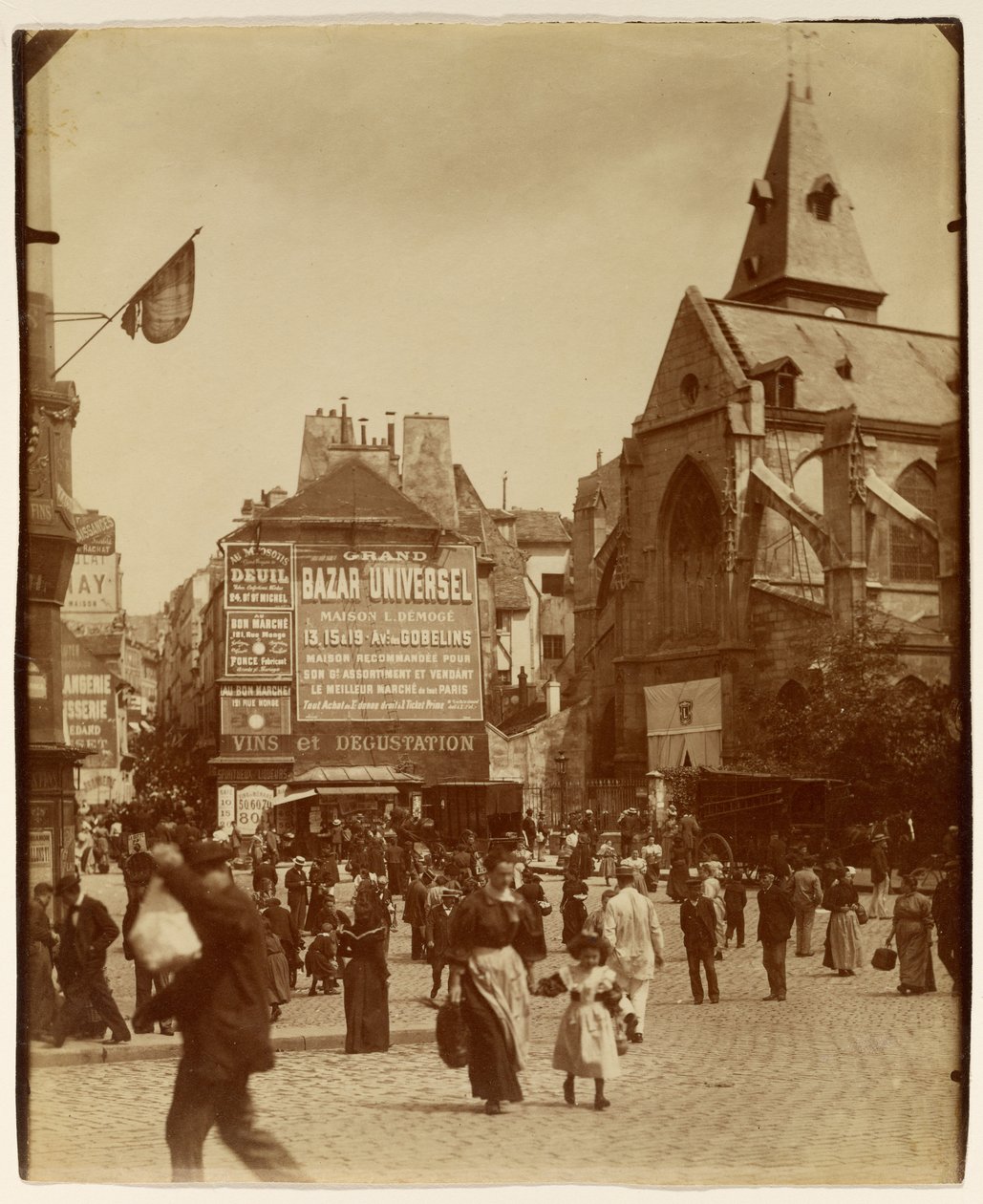 [Place Saint-Médard] door Eugène Atget
