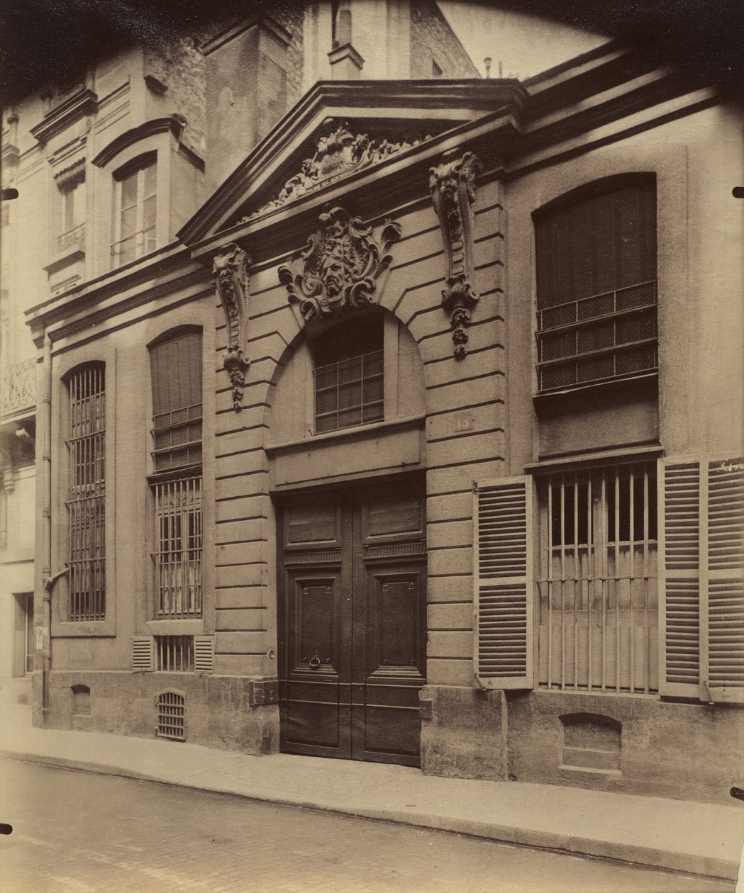Rue du Regard door Eugène Atget