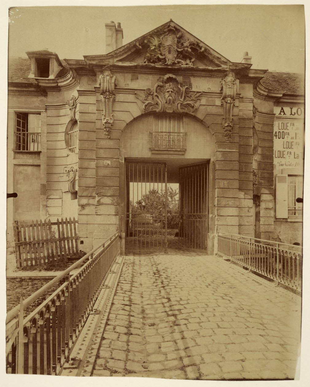 Stains, voormalig pied-à-terre van de hertogen van Orléans door Eugène Atget
