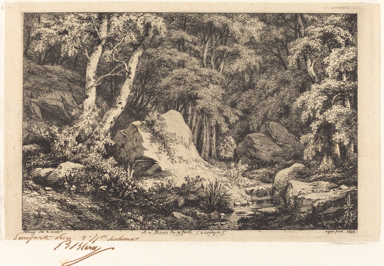 De Kloof in Auvergne door Eugene Bléry