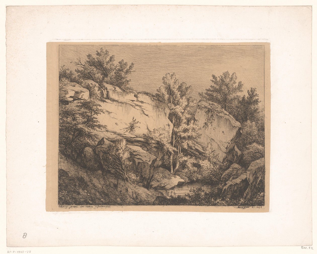 Rotslandschap door Eugene Bléry