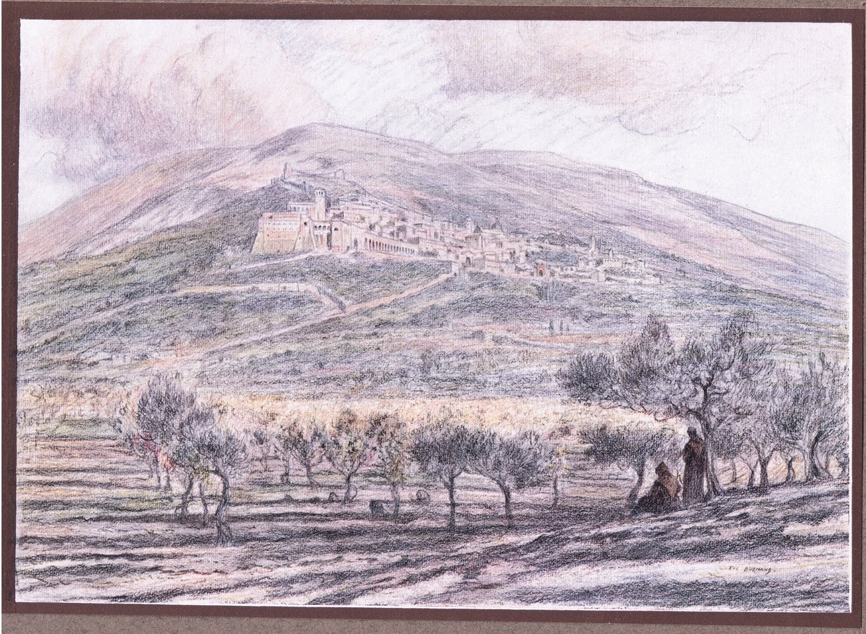 Assisi door Eugene Burnand