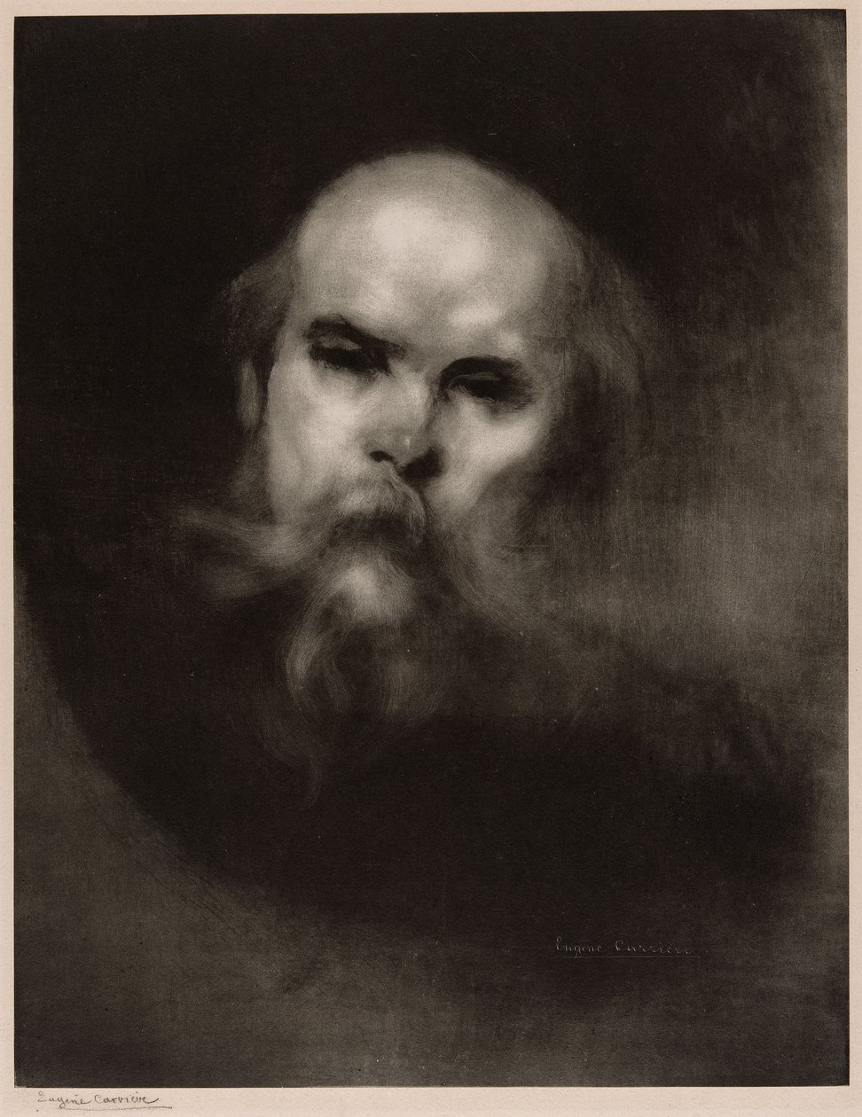 Portret van Paul Verlaine door Eugène Carrière