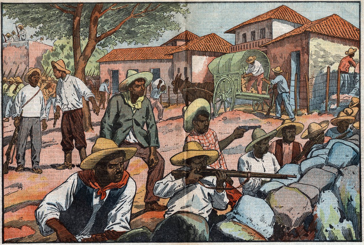 Anti-Amerikaanse opstand in Nicaragua door Eugene Damblans