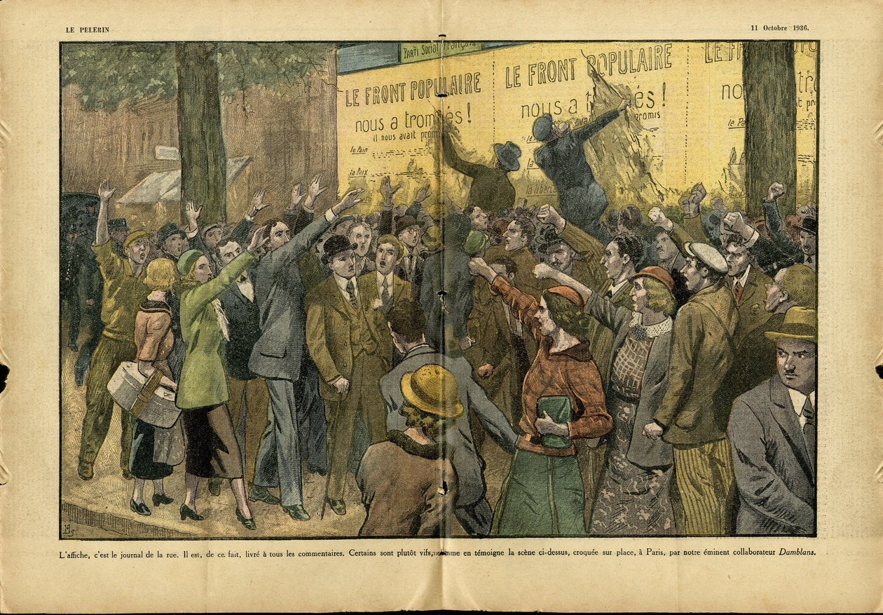 Illustratie van Eugene Damblans (1865-1945) in Le Pelerin door Eugene Damblans