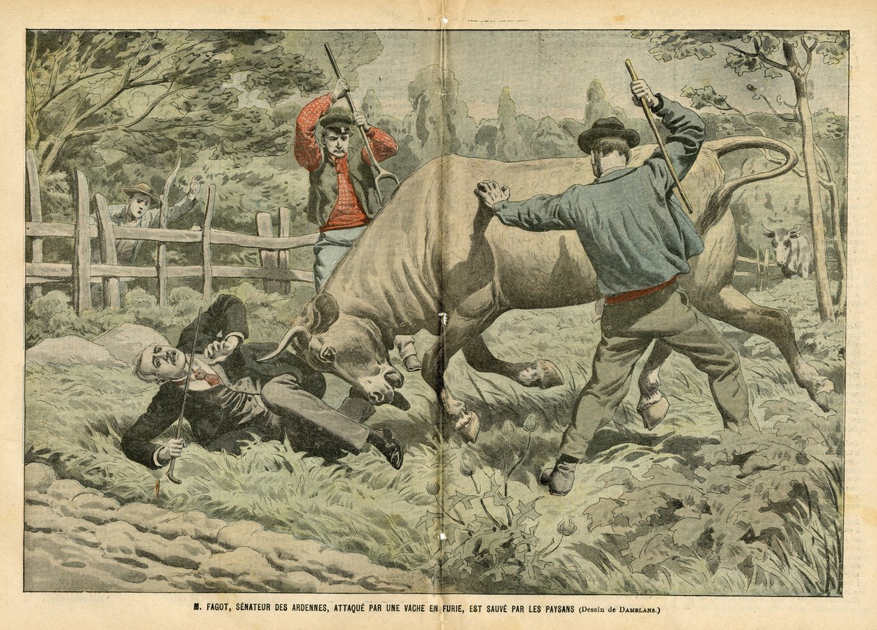 Illustratie van Eugene Damblans (1865-1945) in Le Pelerin door Eugene Damblans