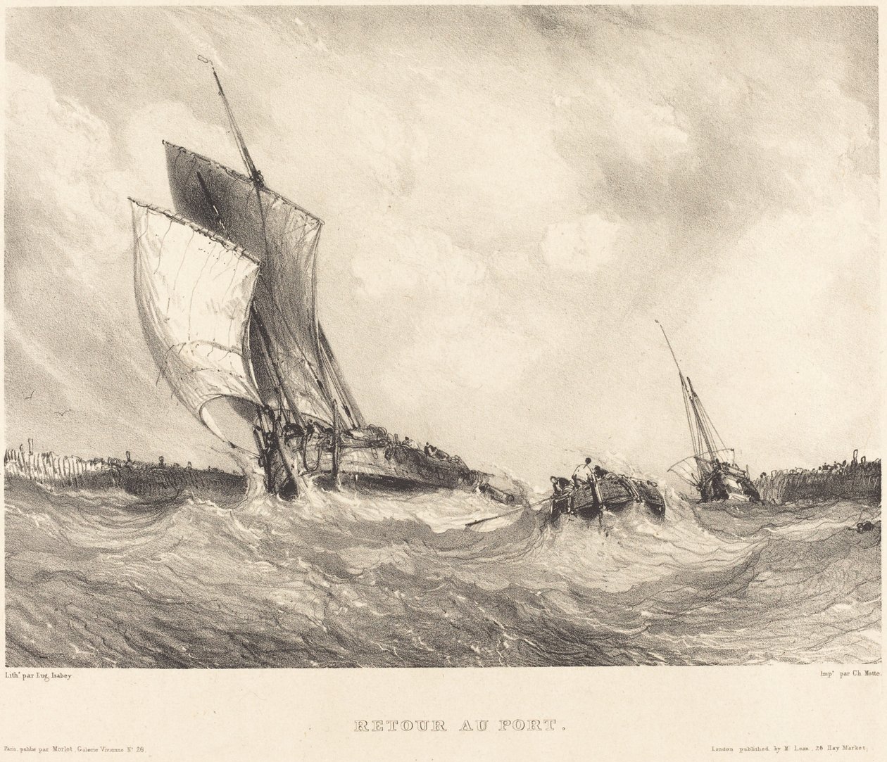 Terugkeer naar de Haven door Eugene Isabey