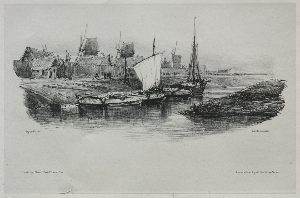 Souvenirs: Kanaaloever, 1832 door Eugene Isabey
