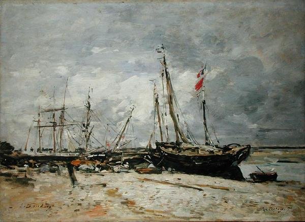Le Crotay door Eugene Louis Boudin