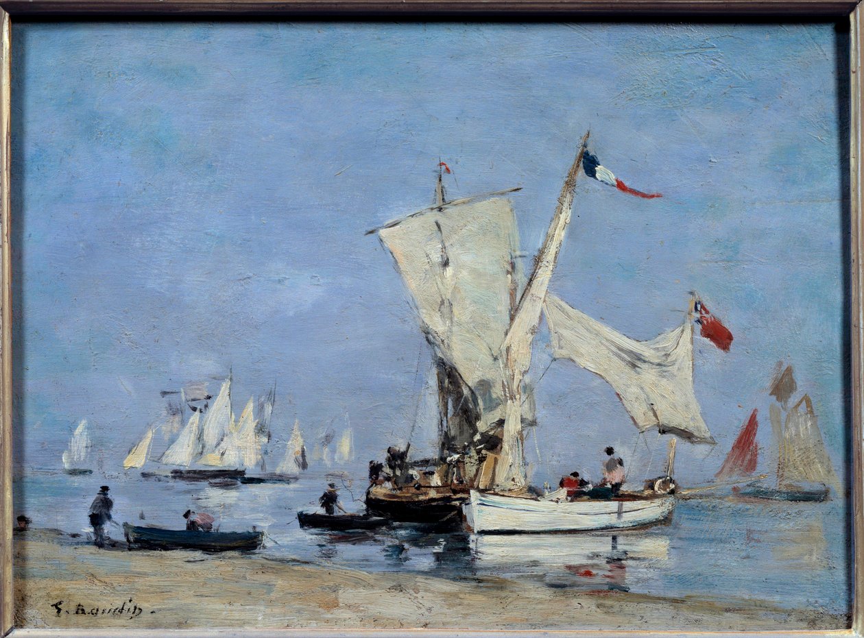Zeilboten door Eugene Louis Boudin