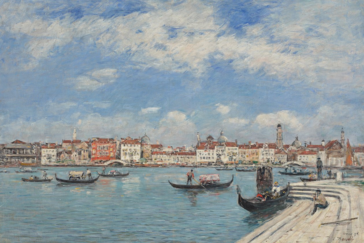 Venetië, uitzicht vanaf San Giorgio door Eugene Louis Boudin