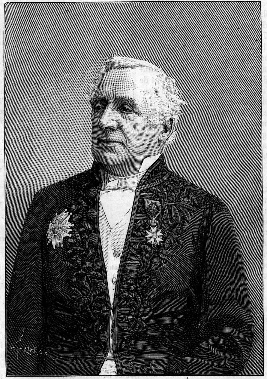 Portret van Baron Felix Hippolyte Larrey (1808-1895), Franse chirurg, lid van de Academie van Wetenschappen en de Academie van Geneeskunde door Eugene Pirou