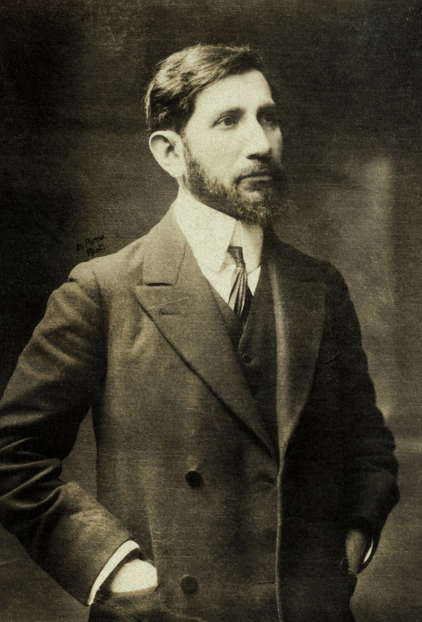 Portret van Charles Maurras (foto) door Eugene Pirou