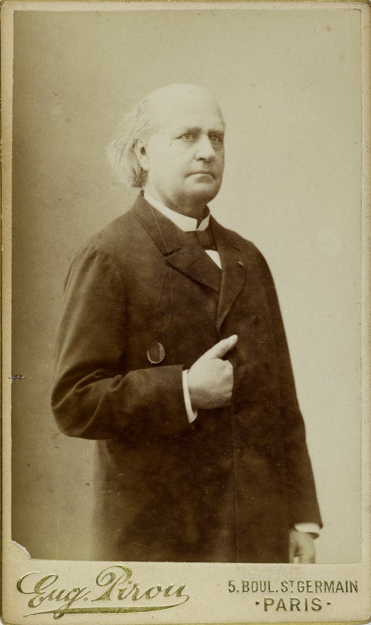 Portret van Leconte de Lisle 1818-1894, ca. 1870 door Eugene Pirou