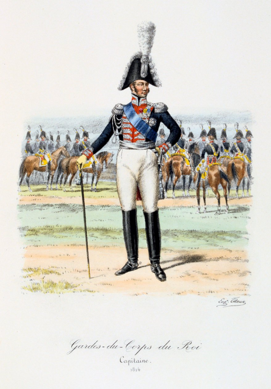 Gardes-du-Corps de Roi, Kapitein door Eugene Titeux