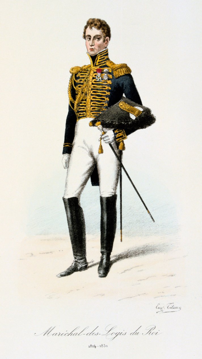Maréchal-des-Logis du Roi, 1814-30 door Eugene Titeux