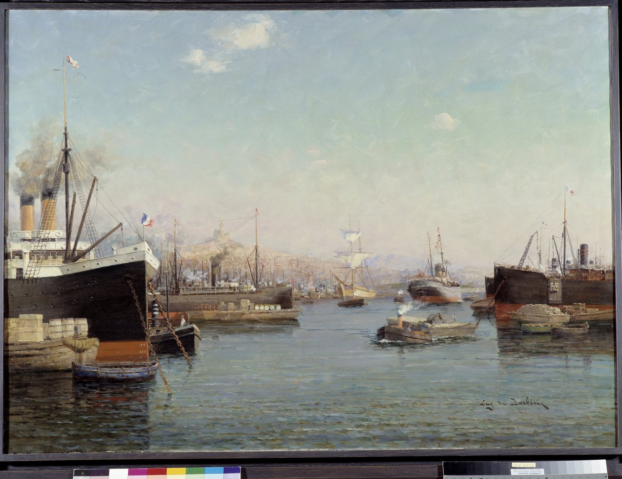 De haven van La Joliette door Eugene de Barberis
