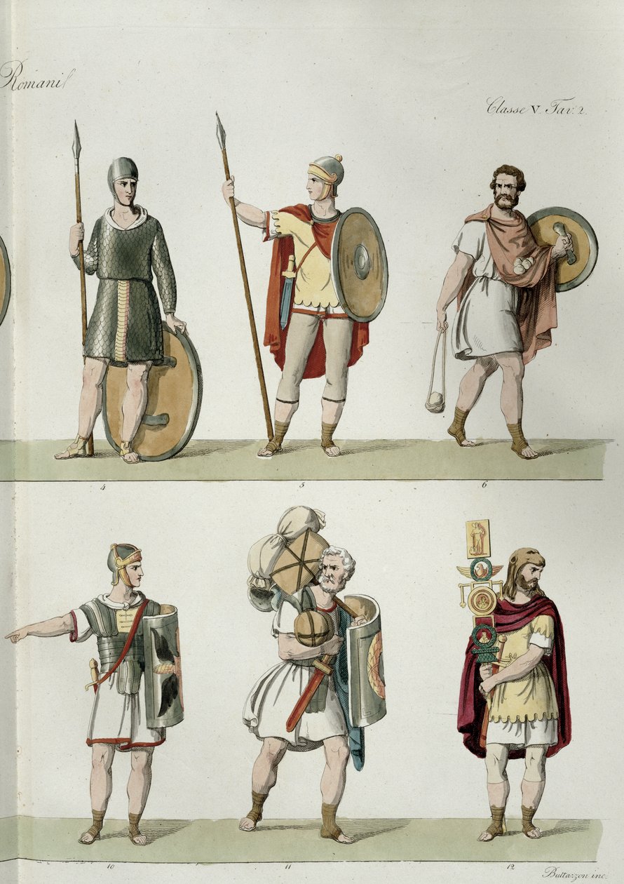 Romeinse Soldaten, detail door Eugenio Bosa