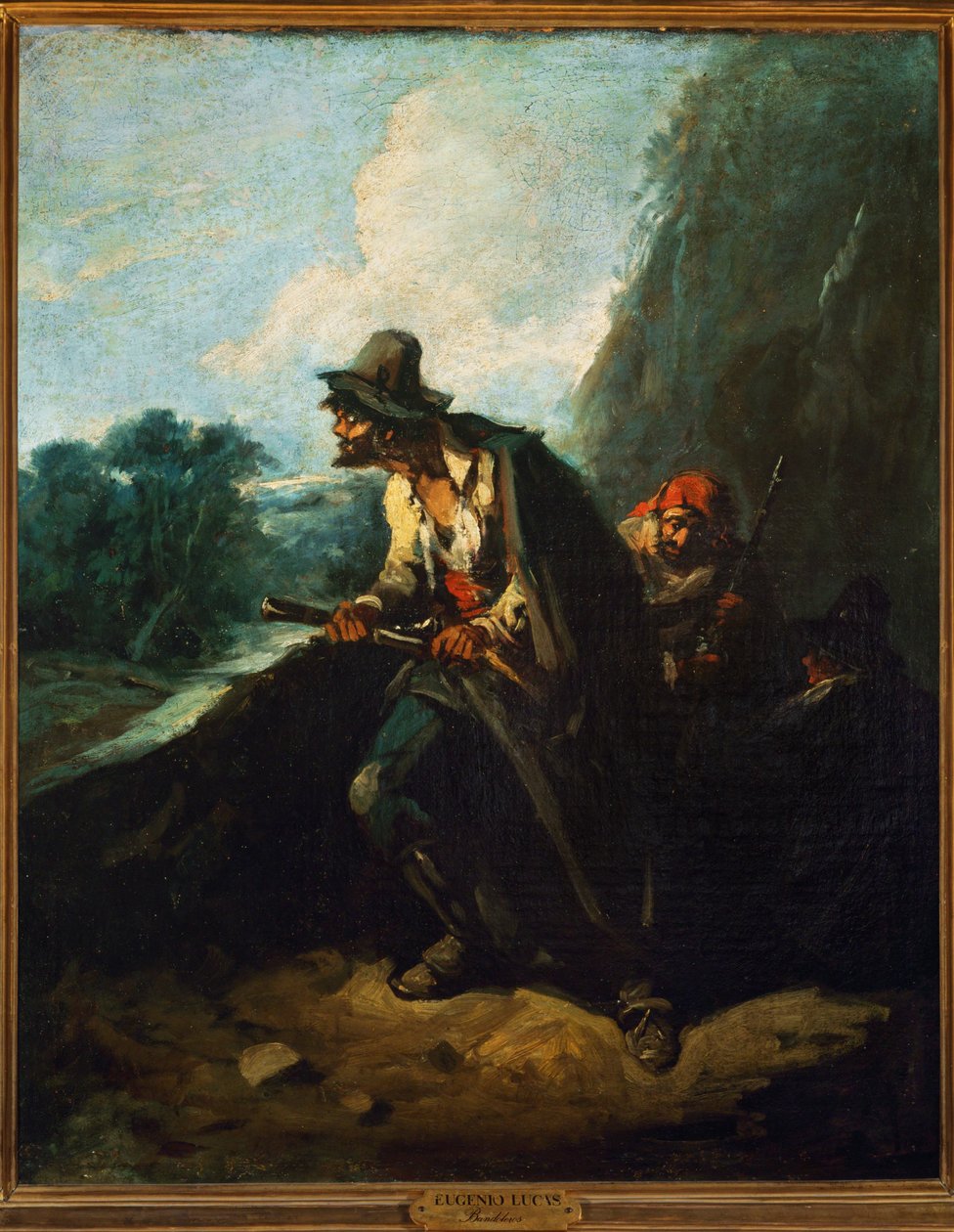 Bandieten door Eugenio Lucas Velazquez