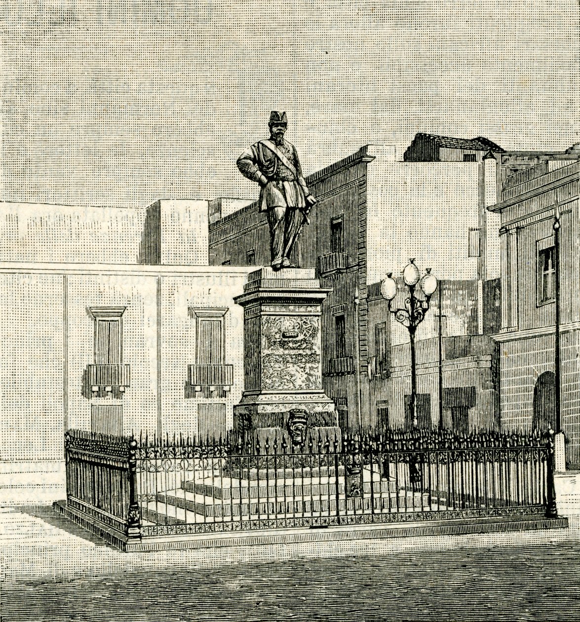 Monument voor Vittorio Emanuele II (1820-1878), door Eugenio Maccagnani (1852-1930), Lecce, Apulië, Italië door Eugenio Maccagnani