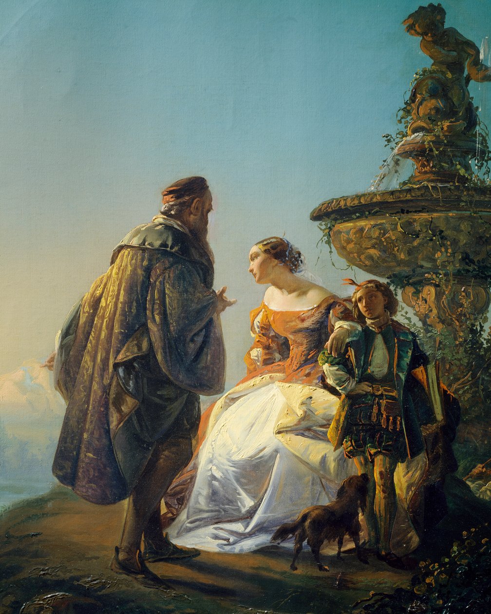 Portret van Titiaan en Irene da Spilimbergo door Eugenio Moretti Larese