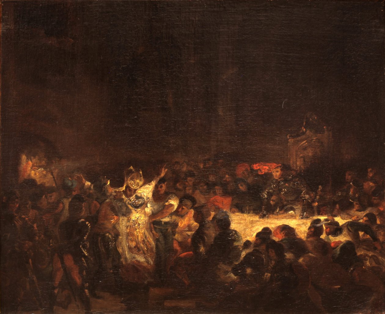 Moord op de bisschop van Luik door Ferdinand Victor Eugene Delacroix