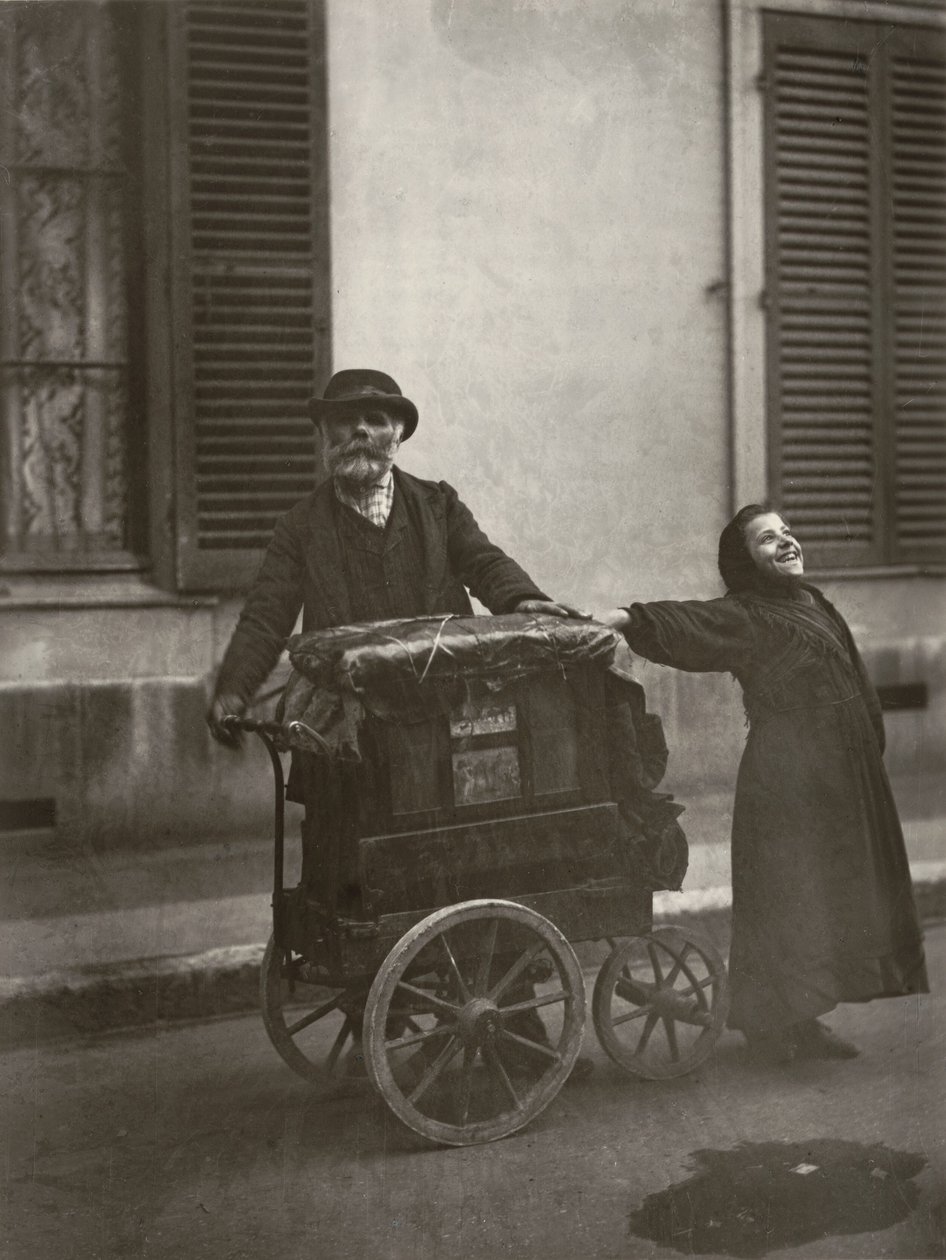 Straatmuzikanten door Eugène Atget