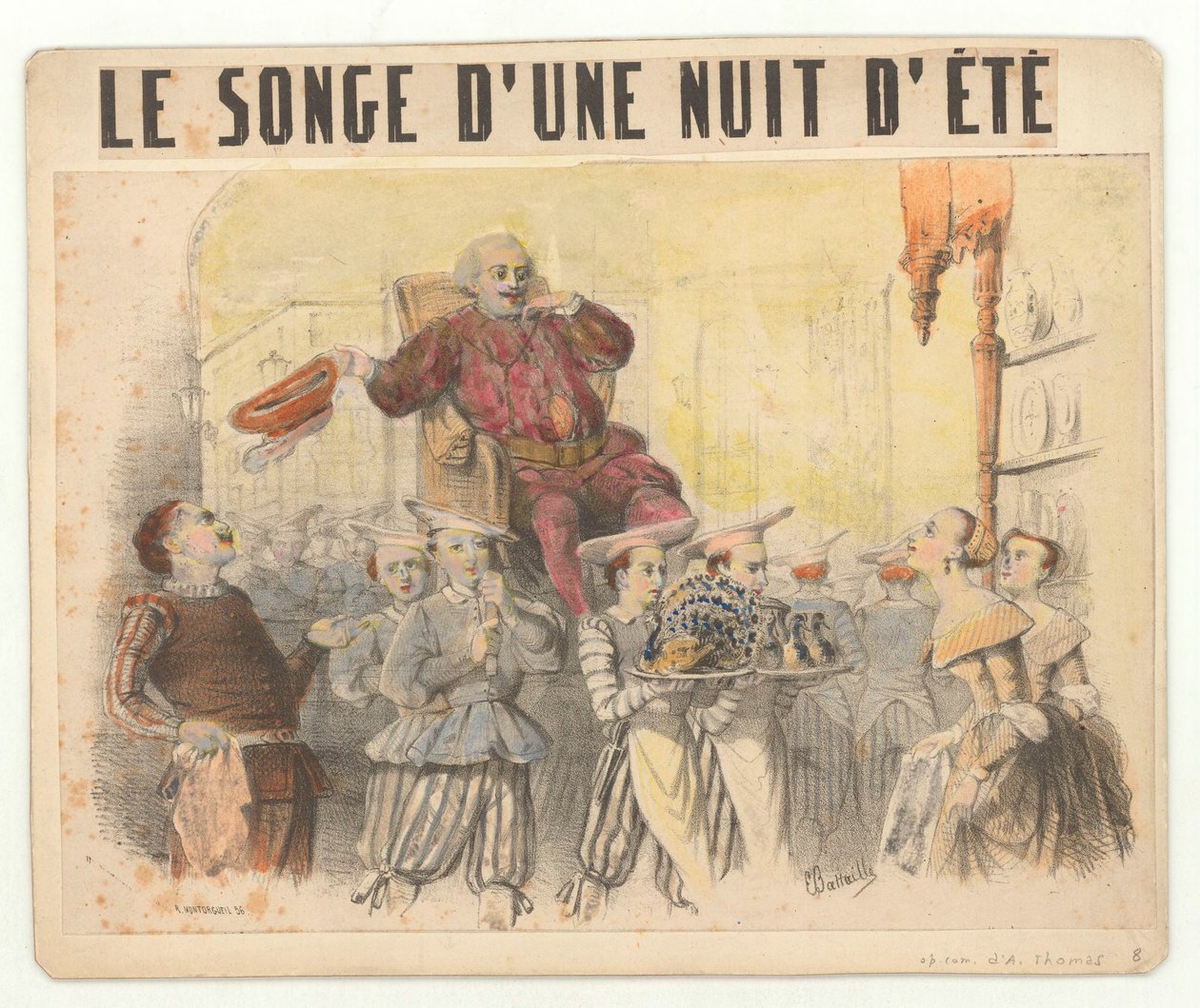 Ambroise Thomas - Een midzomernachtsdroom - Charles Battaille als Falstaff door Eugene Battaille