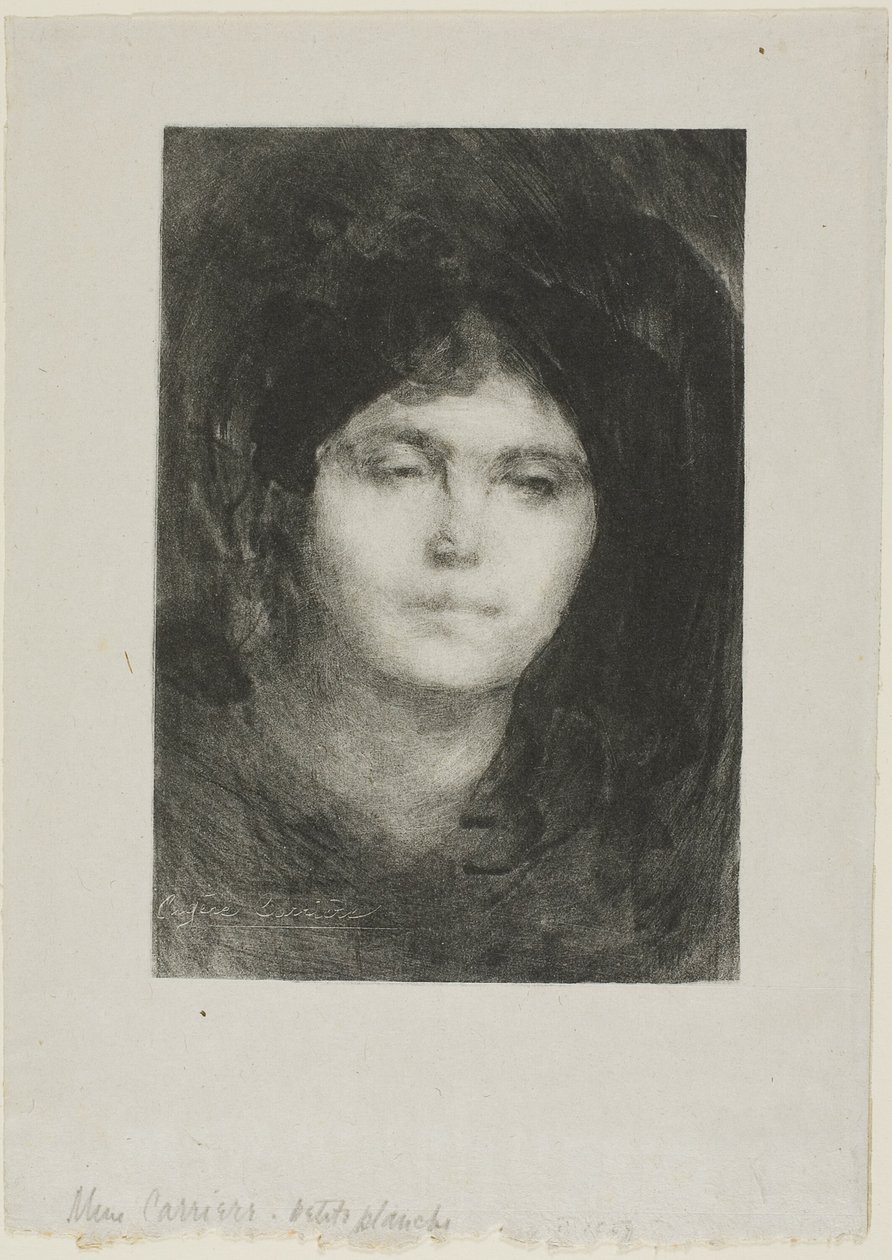 Madame Eugène Carrière door Eugène Carrière