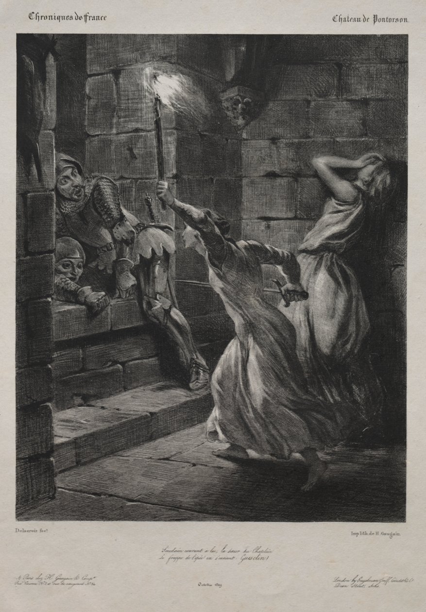 De zus van Duguesclin door Eugène Delacroix