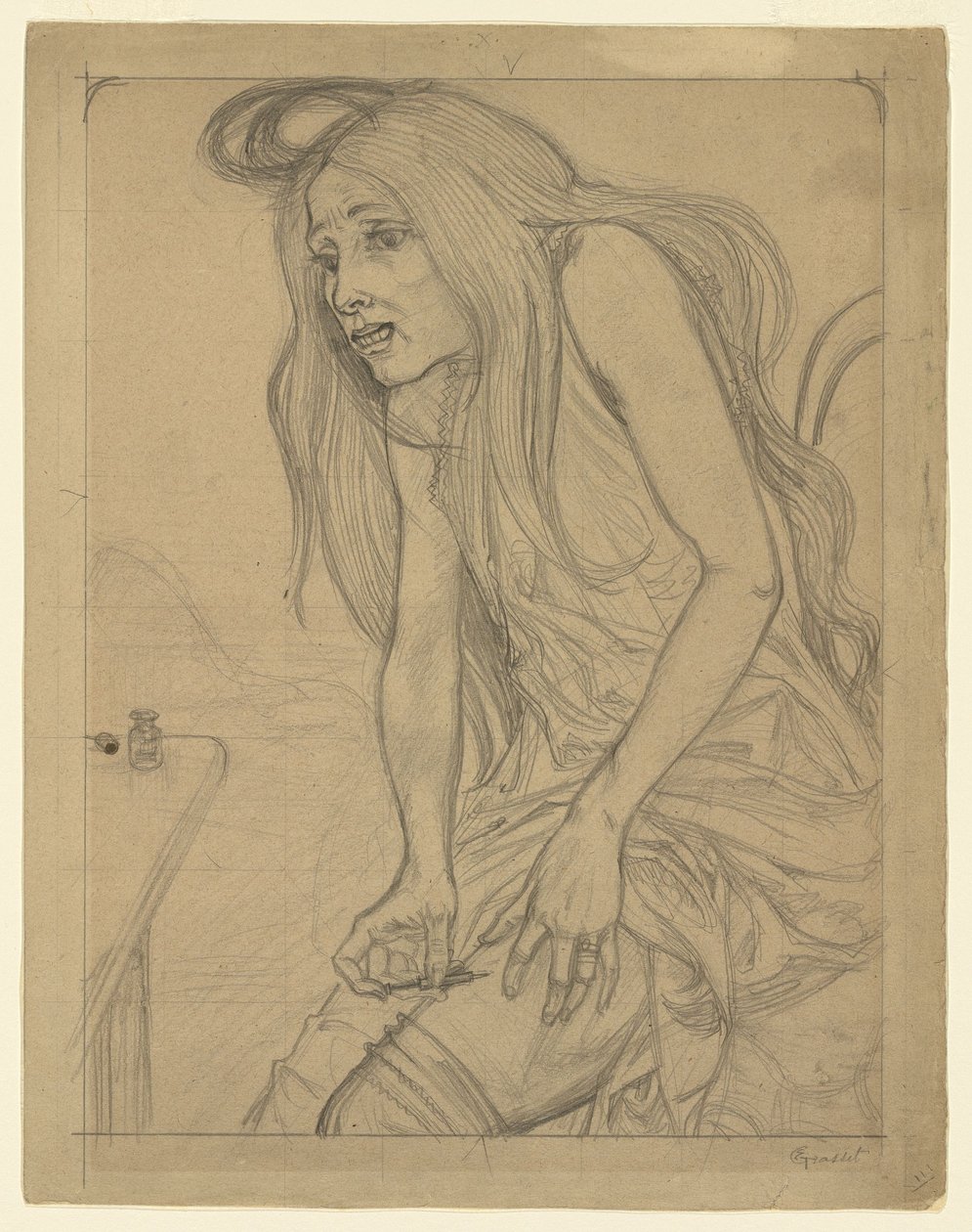 Grasset - De morfinomane door Eugene Grasset