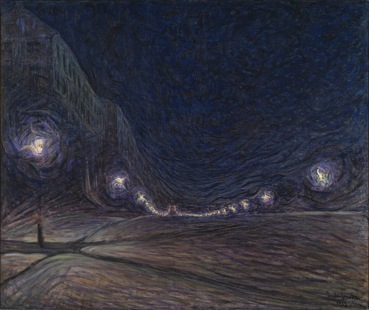 Hornsgatan bij Nacht door Eugène Jansson