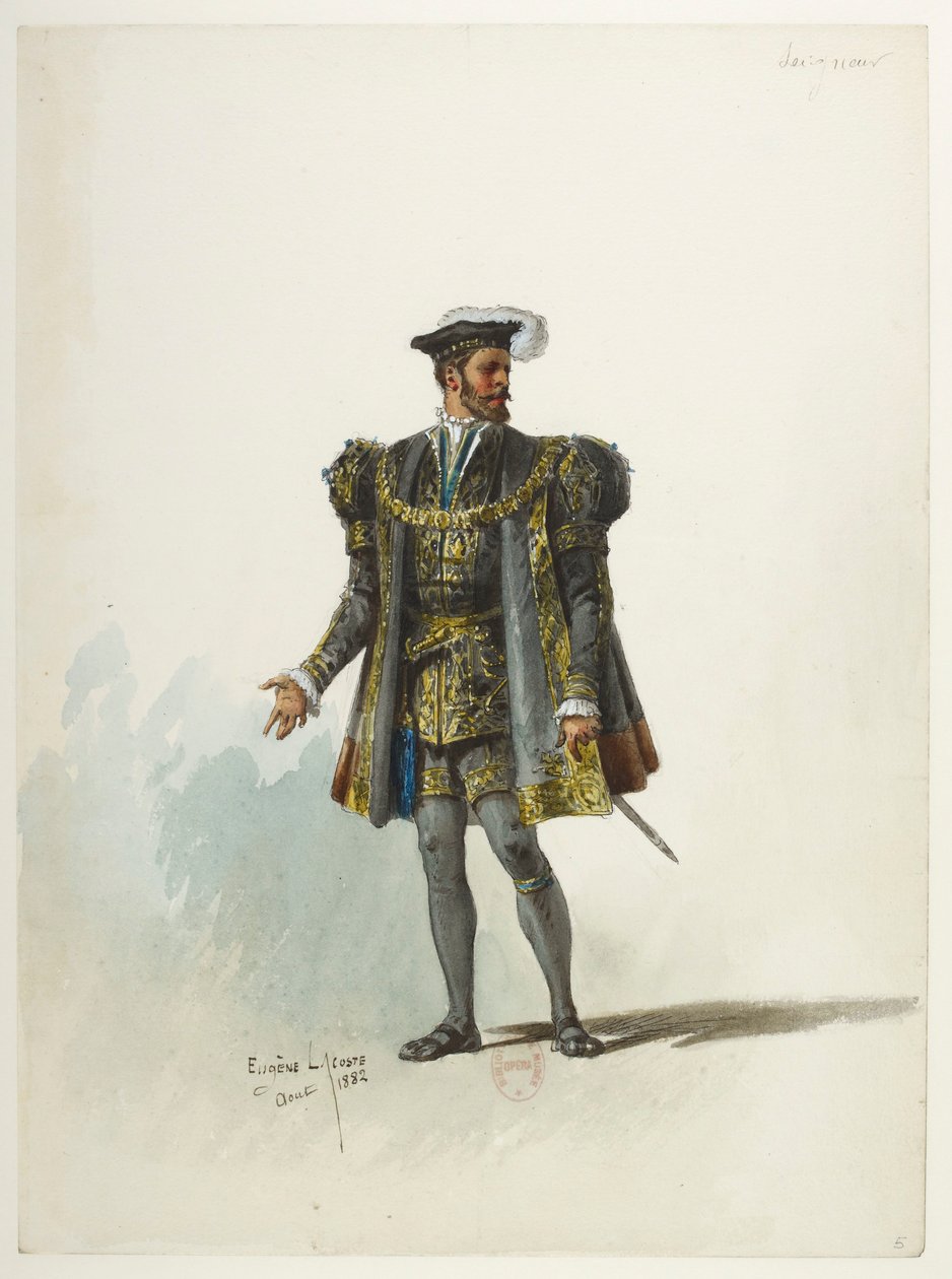 Btv1b84558104 05 - Saint-Saëns - Henry VIII - Kostuummodellen - Lacoste - 5. Lord door Eugene Lacoste